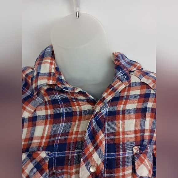 2/$30 WRANGLER Casual Western Style Plus Size Patchwork  Button Up(#546) - Picture 3 of 8